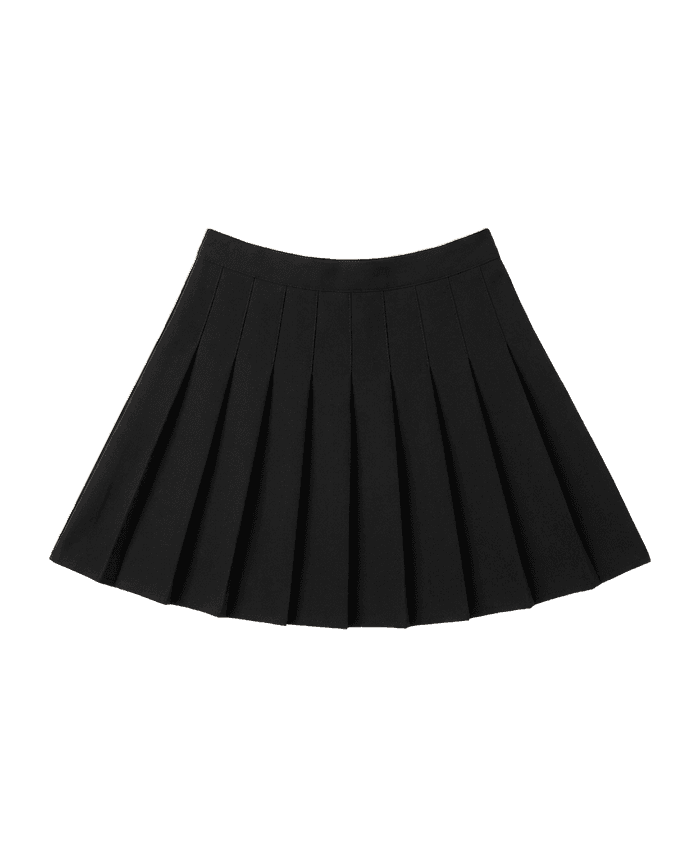 Black pleated mini — NEXT