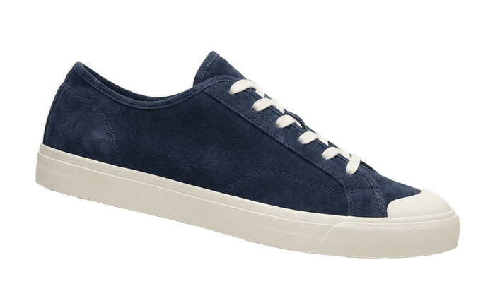 Navy suede trainers — H&M