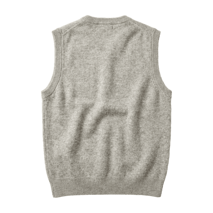 Grey mélange knit vest — NEXT